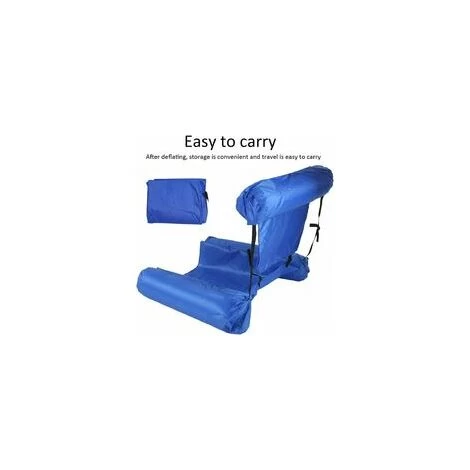 ZOLGINAH Hamac De Piscine Fauteuil Inclinable Flottant Chaise Gonflable De Piscine Hamac D'eau Flottant Pliable Hamac Flottant Inclinable Pour Adulte, Bleu,1 Pièce 5 ZOLGINAH Hamac De Piscine Fauteuil Inclinable Flottant Chaise Gonflable De Piscine Hamac D'eau Flottant Pliable Hamac Flottant Inclinable Pour Adulte, Bleu,1 Pièce – Image 3