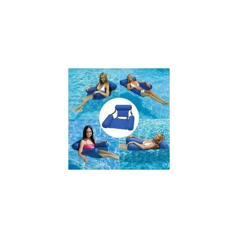ZOLGINAH Hamac De Piscine Fauteuil Inclinable Flottant Chaise Gonflable De Piscine Hamac D'eau Flottant Pliable Hamac Flottant Inclinable Pour Adulte, Bleu,1 Pièce 6 ZOLGINAH Hamac De Piscine Fauteuil Inclinable Flottant Chaise Gonflable De Piscine Hamac D'eau Flottant Pliable Hamac Flottant Inclinable Pour Adulte, Bleu,1 Pièce – Image 4