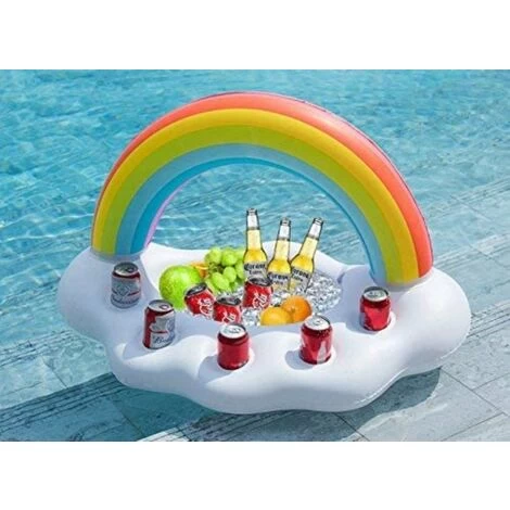 Bar De Piscine Gonflable Nuage Arc-en-Ciel Bar Flottant Boisson Salade Fruits Pour Piscine Ou Spa Flotteur Fête Accessoires été 4 Bar De Piscine Gonflable Nuage Arc-en-Ciel Bar Flottant Boisson Salade Fruits Pour Piscine Ou Spa Flotteur Fête Accessoires été – Image 2