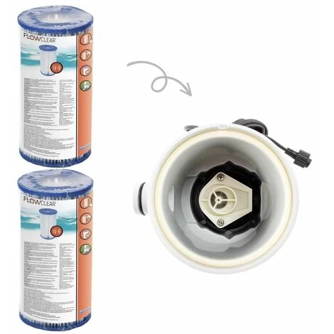 Filtres Type IV - Bestway - Convient à La Pompe De Filtration 58391 - 2 Pièces & Brosse à Récurer WAYS 4 Filtres Type IV - Bestway - Convient à La Pompe De Filtration 58391 - 2 Pièces & Brosse à Récurer WAYS – Image 2