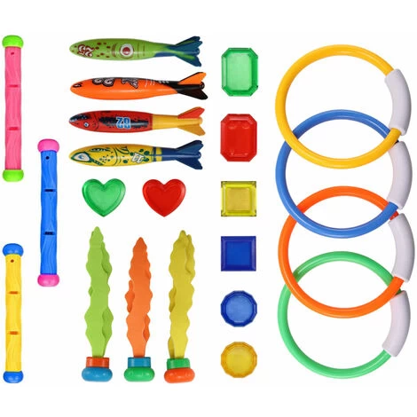 22 Pièces Jouets De Piscine De Plongée Pour Enfants De 3 à 12 Ans Ensemble Jumbo Avec Sac De Rangement Jeux De Piscine été Nager Eau FishToys 3 22 Pièces Jouets De Piscine De Plongée Pour Enfants De 3 à 12 Ans Ensemble Jumbo Avec Sac De Rangement Jeux De Piscine été Nager Eau FishToys