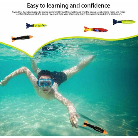 22 Pièces Jouets De Piscine De Plongée Pour Enfants De 3 à 12 Ans Ensemble Jumbo Avec Sac De Rangement Jeux De Piscine été Nager Eau FishToys 5 22 Pièces Jouets De Piscine De Plongée Pour Enfants De 3 à 12 Ans Ensemble Jumbo Avec Sac De Rangement Jeux De Piscine été Nager Eau FishToys – Image 3