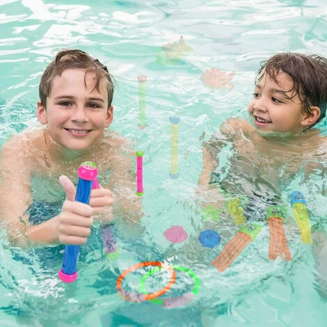 22 Pièces Jouets De Piscine De Plongée Pour Enfants De 3 à 12 Ans Ensemble Jumbo Avec Sac De Rangement Jeux De Piscine été Nager Eau FishToys 7 22 Pièces Jouets De Piscine De Plongée Pour Enfants De 3 à 12 Ans Ensemble Jumbo Avec Sac De Rangement Jeux De Piscine été Nager Eau FishToys – Image 5