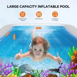 Piscine Gonflable,300x180x50cm Piscine Gonflable Adulte,Piscine Gonflable Rectangulaire Avec Pour Les Cours Extérieures,Jardins Et Les Fêtes Aquatiques 11 Piscine Gonflable,300x180x50cm Piscine Gonflable Adulte,Piscine Gonflable Rectangulaire Avec Pour Les Cours Extérieures,Jardins Et Les Fêtes Aquatiques -Piscine Soldes 64022727 5