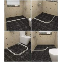 Adoture Barrière De Douche Pliable Et Système De Rétention Pour Barrage D'eau Et Maintient L'eau à L'intérieur Du Seuil -Piscine Soldes 64046932 3