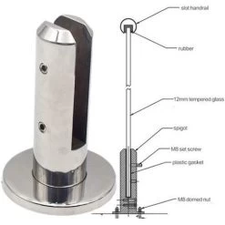 LTS FAFA Escaliers Piscine Spigot Verre Balustrade Balustrade Balcon Verre Clôture Pince Pour Piscine Balcon Clôture 10 LTS FAFA Escaliers Piscine Spigot Verre Balustrade Balustrade Balcon Verre Clôture Pince Pour Piscine Balcon Clôture -Piscine Soldes 64086083 4