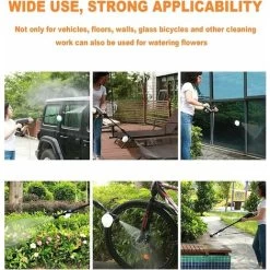 Nettoyeur Haute Pression Sans Fil Avec Kit D'Accessoires Batterie 24v Et Chargeur Inclus Adapté Pour Laver Les Voitures Les ClôTures Le RevêTement De Piscine Les Planchers De Patio ( Color : Black ) -Piscine Soldes 64222996 4