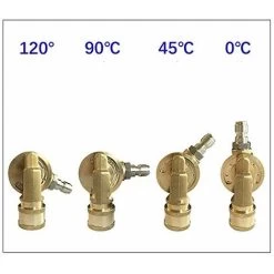 Adaptateur De Buse Pour Nettoyeur Haute Pression, Déconnexion Rapide 1/4, 240 Degrés, 7 Angles Réglables, 4500 PSI 11 Adaptateur De Buse Pour Nettoyeur Haute Pression, Déconnexion Rapide 1/4, 240 Degrés, 7 Angles Réglables, 4500 PSI -Piscine Soldes 64509020 5