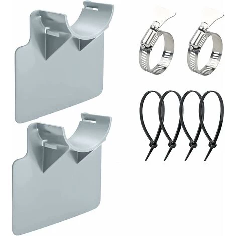 2 Supports De Tuyau De Piscine, Pour Tuyaux De 30 Mm à 38 Mm, Résistant Aux Ruptures, Déchirures, Crevaisons(Gris) 3 2 Supports De Tuyau De Piscine, Pour Tuyaux De 30 Mm à 38 Mm, Résistant Aux Ruptures, Déchirures, Crevaisons(Gris)