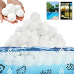Froadp Boule De Filtre De Piscine 1400g Balle Filtrante Recyclable, Blanc 9 Froadp Boule De Filtre De Piscine 1400g Balle Filtrante Recyclable, Blanc -Piscine Soldes 65112577 3