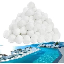 Froadp Boule De Filtre De Piscine 1400g Balle Filtrante Recyclable, Blanc 10 Froadp Boule De Filtre De Piscine 1400g Balle Filtrante Recyclable, Blanc -Piscine Soldes 65112577 4