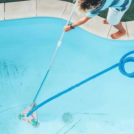 ZOLGINAH Nettoyeur De Piscine Rotatif Manuel Triangulaire, Piscine Tête De Brosse Pour Nettoyer Les Murs, Carrelage Et Sols Sans Effort 6 ZOLGINAH Nettoyeur De Piscine Rotatif Manuel Triangulaire, Piscine Tête De Brosse Pour Nettoyer Les Murs, Carrelage Et Sols Sans Effort – Image 4