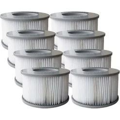 Pack De 8 Cartouches Filtrantes De Remplacement Pour Piscine Gonflable Mspa, Jacuzzi