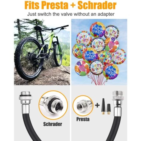 Mini Pompe A Velo Portable 100 PSI En Alliage D'aluminium Avec Support De Cadre Adapte Pour Valve Schrader Ou Valve Presta Peut Etre Installee Sur Un Porte-velos 7 Mini Pompe A Velo Portable 100 PSI En Alliage D'aluminium Avec Support De Cadre Adapte Pour Valve Schrader Ou Valve Presta Peut Etre Installee Sur Un Porte-velos – Image 5