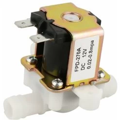 Vanne Électromagnétique Electrique, DC 12V Electrovanne Électrique Normalement Fermée N/C Vanne Électrique En Plastique Du Commutateur D'Admission D'Eau D'OD 12mm