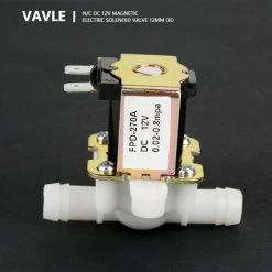 Vanne Électromagnétique Electrique, DC 12V Electrovanne Électrique Normalement Fermée N/C Vanne Électrique En Plastique Du Commutateur D'Admission D'Eau D'OD 12mm -Piscine Soldes 66140847 3