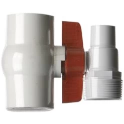 GRE Kit Vanne 1/4 De Tour + Embout Cannelé Ø 38 Mm - Gré