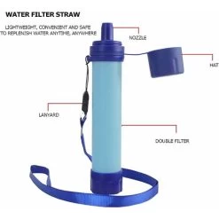 4 Ensembles Purificateurs D'eau Portables, Filtre Purification D'eau Survie Sauvage D'urgence En Plein Air, Adapté Au Camping, À La Randonnée, À L'eau Potable De Vacances BF -Piscine Soldes 66763779 3