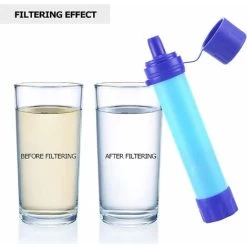 4 Ensembles Purificateurs D'eau Portables, Filtre Purification D'eau Survie Sauvage D'urgence En Plein Air, Adapté Au Camping, À La Randonnée, À L'eau Potable De Vacances BF -Piscine Soldes 66763779 4