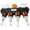 Distributeur D'eau à 4 Voies Distributeur D'eau 3/4 Et 1/2 Pouce Avec Adaptateur De Robinet Pour Minuterie D'arrosage De Jardin Et Tuyau D'arrosage, Débit D'eau Réglable Et Verrouillable 2 Distributeur D'eau à 4 Voies Distributeur D'eau 3/4 Et 1/2 Pouce Avec Adaptateur De Robinet Pour Minuterie D'arrosage De Jardin Et Tuyau D'arrosage, Débit D'eau Réglable Et Verrouillable -Piscine Soldes 66965000 1