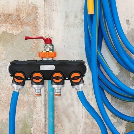 Distributeur 4 Voies, Distributeur D'eau 3/4 Avec Robinet D'arrêt Adaptateur Robinet, Débit D'eau Réglable Et Verrouillable, Distributeur De Tuyau Multi-raccordement Pour Jardin 7 Distributeur 4 Voies, Distributeur D'eau 3/4 Avec Robinet D'arrêt Adaptateur Robinet, Débit D'eau Réglable Et Verrouillable, Distributeur De Tuyau Multi-raccordement Pour Jardin – Image 5