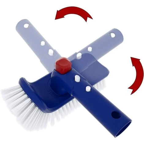 1 Pi��ce Balai De Piscine Pour Marchepied Et Coin De Piscine, Brosse De Rotation �� 180 Des, Pour Piscine Hors-sol Et Enterr��e, Spas Et Bains �� Remous, Poils Fins 6 1 Pi��ce Balai De Piscine Pour Marchepied Et Coin De Piscine, Brosse De Rotation �� 180 Des, Pour Piscine Hors-sol Et Enterr��e, Spas Et Bains �� Remous, Poils Fins – Image 4