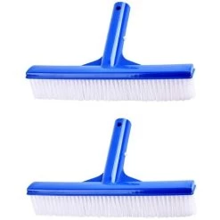 Brosse Piscine 2 Pièces Tête De Brosse De Nettoyage Brosse De Piscine En Plastique Balai Piscine Brosse De Paroi Piscine Pour Piscine Balai Brosses Nettoie Murs(25 X 4.7 Cm)