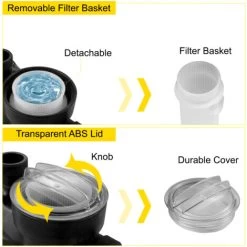 VEVOR Pompe Piscine Filtration Circulation Eau Dans Hors Sol 19200 L/h 750W 1HP -Piscine Soldes 69342570 5