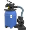 Wiltec Filtre à Sable 180W 14L Cuve De Filtration Pompe Auto-amorçante 9000L/h Piscine Hors-sol -Piscine Soldes 69645077 1