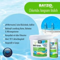 6 X 1 Kg Bayzid Galets De Chlore Lent (200g) 10 6 X 1 Kg Bayzid Galets De Chlore Lent (200g) -Piscine Soldes 6981697 4