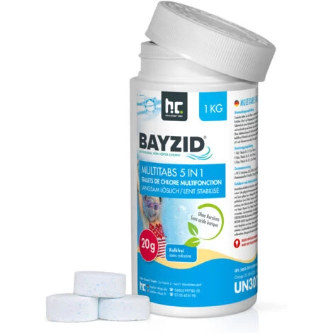 6 X 1 Kg Bayzid Pastilles De Chlore Multifonction 20g 5 En 1 4 6 X 1 Kg Bayzid Pastilles De Chlore Multifonction 20g 5 En 1 – Image 2