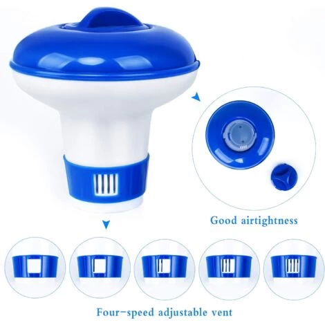 Ensoleillé 2 Pièces Dosage Flotteur Chlore Dosage Flotteur Piscine Distributeur Flotteur Chimique Automatique 5 Ensoleillé 2 Pièces Dosage Flotteur Chlore Dosage Flotteur Piscine Distributeur Flotteur Chimique Automatique – Image 3