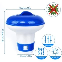 Ensoleillé 2 Pièces Dosage Flotteur Chlore Dosage Flotteur Piscine Distributeur Flotteur Chimique Automatique 11 Ensoleillé 2 Pièces Dosage Flotteur Chlore Dosage Flotteur Piscine Distributeur Flotteur Chimique Automatique -Piscine Soldes 69966853 5