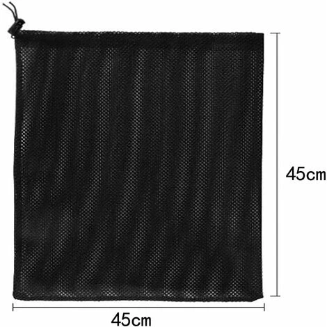 Ensemble 2 PiècesSac De Pompe, Sac En Filet De Filtre De Pompe, Sac De Filtre De Pompe D'étang, Sac En Filet De Pompe, Accessoires De Filtre De Pompe à Eau Domestique (45 45cm, Noir) 13Treize 4 Ensemble 2 PiècesSac De Pompe, Sac En Filet De Filtre De Pompe, Sac De Filtre De Pompe D'étang, Sac En Filet De Pompe, Accessoires De Filtre De Pompe à Eau Domestique (45 45cm, Noir) 13Treize – Image 2