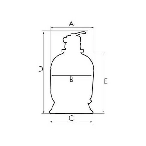 Filtre à Sable Piscine Hayward Powerline Top 14m/h 6 Filtre à Sable Piscine Hayward Powerline Top 14m/h – Image 4