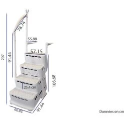 Escalier Aquarius 9 Escalier Aquarius -Piscine Soldes 7056748 3