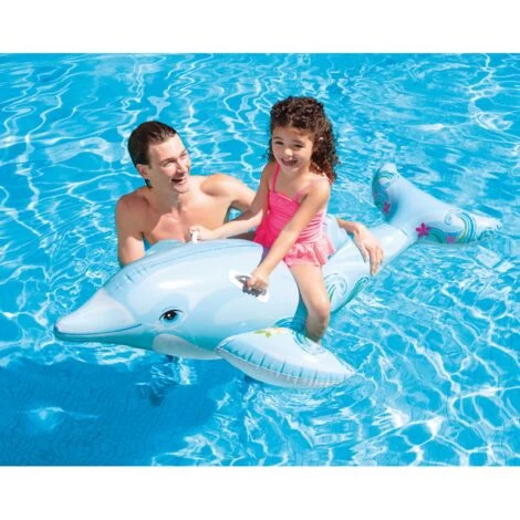 Bouée Gonflable Dauphin à Chevaucher Pour Piscine Intex 4 Bouée Gonflable Dauphin à Chevaucher Pour Piscine Intex – Image 2