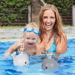 Jouet De Bain Baleine Lumineuse Jouet De Bain Jet Pour Tout-petit (Blanc) -Piscine Soldes 73755480 4