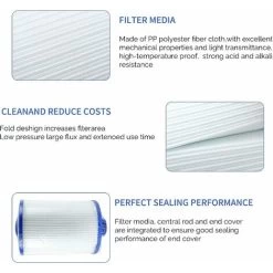 Filtre De Rechange Pour Spa, Pww50 Filtre De Spa Pour Filtres De Spa Viking, Filtre 6ch940, Unicel 6CH-940, 817-0050, Filbur FC-0359, 252, 378902, 03FIL1400, Appareil De Filtre à Vis SAE 1 1/5 10 Filtre De Rechange Pour Spa, Pww50 Filtre De Spa Pour Filtres De Spa Viking, Filtre 6ch940, Unicel 6CH-940, 817-0050, Filbur FC-0359, 252, 378902, 03FIL1400, Appareil De Filtre à Vis SAE 1 1/5 -Piscine Soldes 74519371 4