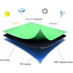 Couverture Enrouleur Bâche Piscine En Tissu Imperméable,Couverture De Protection Piscine Extérieur Intérieur,Couverture Pour Bâche Solaire,Bâche De Piscine Anti-Vent/Pluie/Poussière/UV，T-Audace（490X96 -Piscine Soldes 74638448 4
