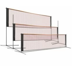 Filet Sur Pied Multisport, Mobile, 3 Hauteurs 75/125/150cm Tennis, Soccer Tennis, Badminton, Volley Junior. Avec Sac De Transpor