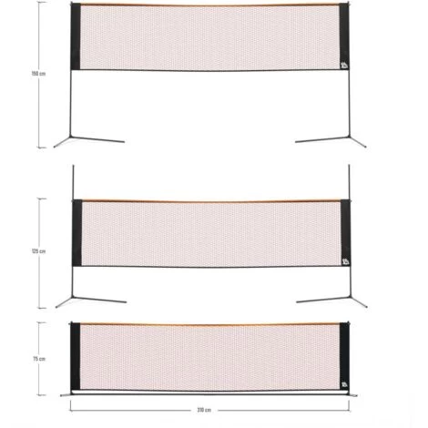 Filet Sur Pied Multisport, Mobile, 3 Hauteurs 75/125/150cm Tennis, Soccer Tennis, Badminton, Volley Junior. Avec Sac De Transpor 7 Filet Sur Pied Multisport, Mobile, 3 Hauteurs 75/125/150cm Tennis, Soccer Tennis, Badminton, Volley Junior. Avec Sac De Transpor – Image 5