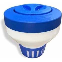 Distributeur De Chlore Flottant Pour Piscine, Support Chimique Pour Tablettes De Chlore Jusqu'à 7,6 Cm, 15 évents De Débit Réglables