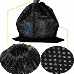 YIDOMDE Sac De Pompe,YIDOMDE Sac En Filet De Filtre De Pompe, Sac De Filtre De Pompe D'étang, Sac En Filet De Pompe, Accessoires De Filtre De Pompe à Eau Domestique (45 X 45cm, Noir) -Piscine Soldes 75333059 5