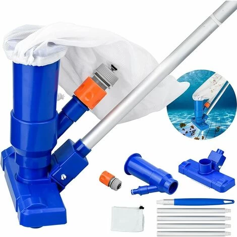 Aspirateur Piscine, Aspirateur Piscine Portable Avec Perche Télescopique Pour Nettoyage Des Piscines - Bleu 3 Aspirateur Piscine, Aspirateur Piscine Portable Avec Perche Télescopique Pour Nettoyage Des Piscines - Bleu