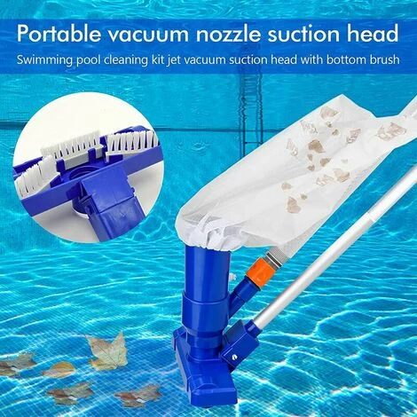 Aspirateur Piscine, Aspirateur Piscine Portable Avec Perche Télescopique Pour Nettoyage Des Piscines - Bleu 6 Aspirateur Piscine, Aspirateur Piscine Portable Avec Perche Télescopique Pour Nettoyage Des Piscines - Bleu – Image 4