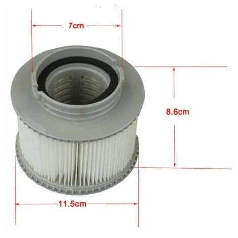 2 Spa Filter Cartouches Pour MSpa, Cartouches Filtrantes De Remplacement De Filtres De Piscine Pour Baignoire,Spa,Piscine, Vous Donnant De L'eau Propre Et Fraîche 4 2 Spa Filter Cartouches Pour MSpa, Cartouches Filtrantes De Remplacement De Filtres De Piscine Pour Baignoire,Spa,Piscine, Vous Donnant De L'eau Propre Et Fraîche – Image 2