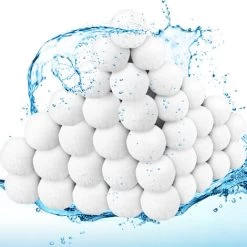 KESSER® Balles De Filtration Polysphères Filtre Filtre à Sable 700 g Remplacent 25 kg De Sable Filtrant Accessoires Remplacement Filtre De Piscine Système De Filtration, 1400g ( 2x 700g ) (de)