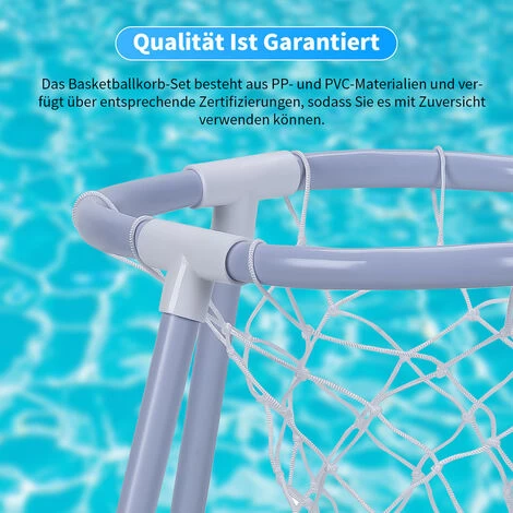 SWANEW Jouets De Piscine Tapis De Natation Gonflable Piscine Basket Panier De Basket à Partir De 6 Ans 6 SWANEW Jouets De Piscine Tapis De Natation Gonflable Piscine Basket Panier De Basket à Partir De 6 Ans – Image 4