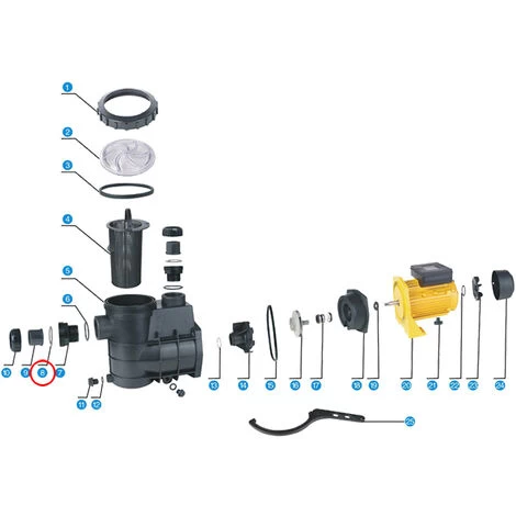 SunSun Pièces Détachées Pompe De Piscine HZS-550/750 Joint 2 5 SunSun Pièces Détachées Pompe De Piscine HZS-550/750 Joint 2 – Image 3